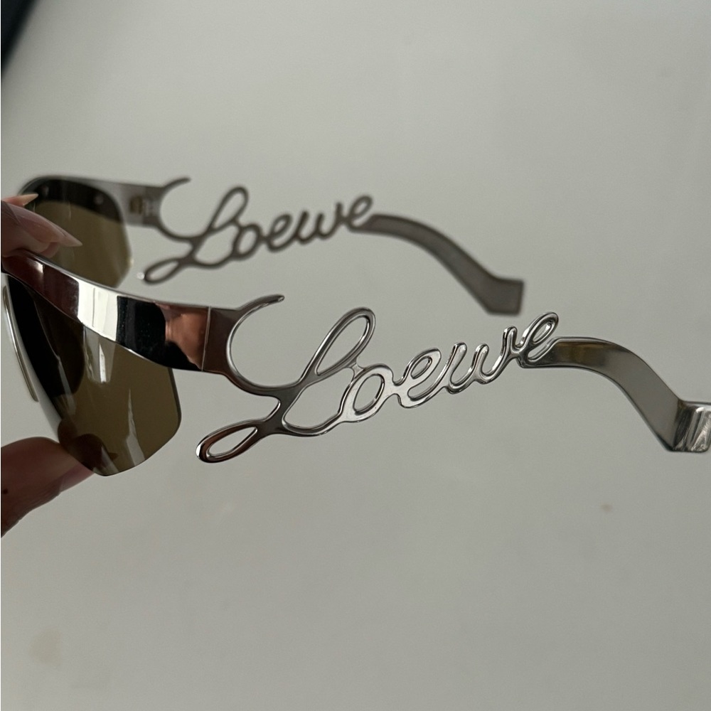 Loewe brown/silver goggle sunglasses